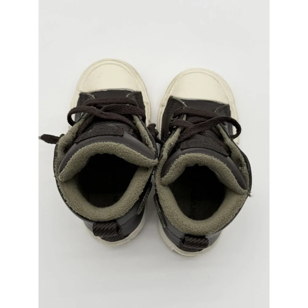 Converse All Star Toddler Size 6 Brown Fleece‎ Lined High Top Sneakers Unisex